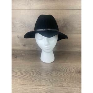 Banana Republic Black Felt Hat Beach Hat Women's S/M RN 54023